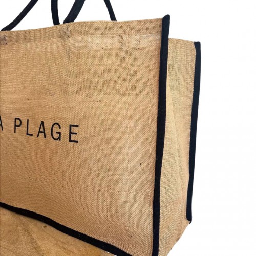 Marcel & Lily - Sac cabas en jute naturelle - La Plage - taille XXL