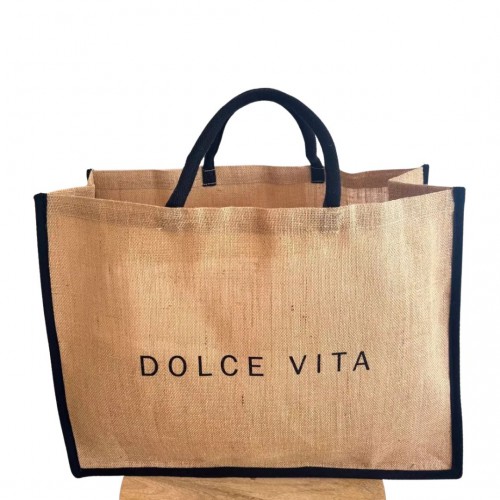Marcel & Lily - Sac cabas en jute naturelle - Dolce Vita - taille XXL Marcel & Lily - Sac cabas en jute naturelle - Dolce Vita - taille XXL