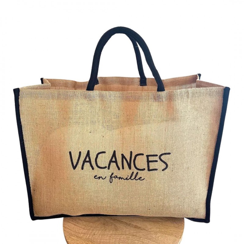 Voir la slide Marcel & Lily - Sac cabas en jute naturelle - Vacances en famille - taille XXL