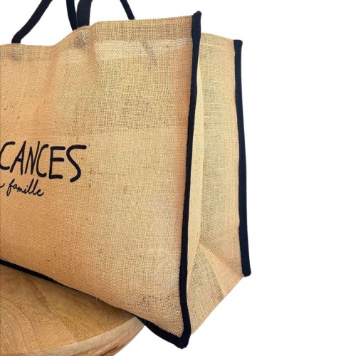 Marcel & Lily - Sac cabas en jute naturelle - Vacances en famille - taille XXL