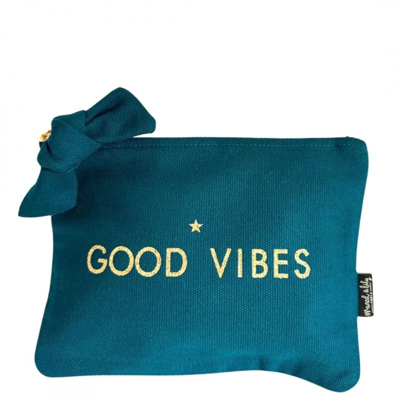 Marcel & Lily - Pochette Bleu paon Good Vibes Voir la slide Marcel & Lily - Pochette Bleu paon Good Vibes