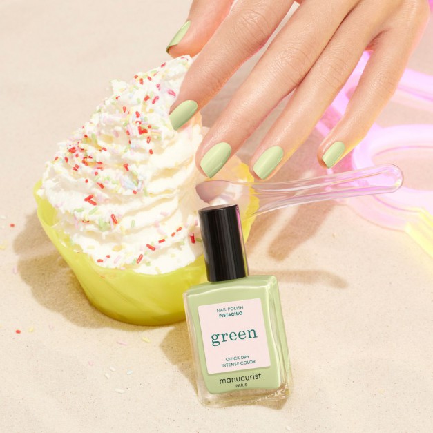 Manucurist Vernis GREEN Pistachio - 9 Free, Vegan & Bio-sourcé