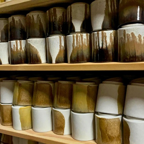 Bougie Céramique Monoï 100g - Cire Végétale Écologique - Maison Évidence