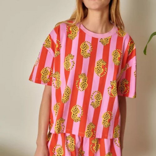 Pyjama Coton Bio - Léo rayures rouges - We Are Jolies Pyjama Coton Bio - Léo rayures rouges - We Are Jolies