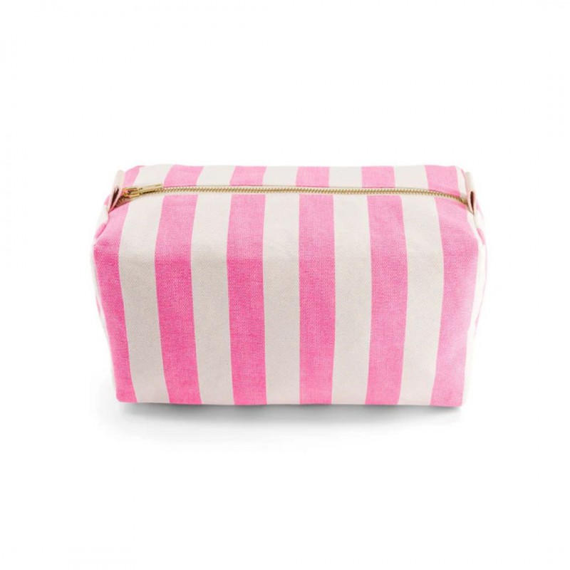 Trousse de toilette Vic rayé néon rose – Pratique et stylée Voir la slide Trousse de toilette Vic rayé néon rose – Pratique et stylée