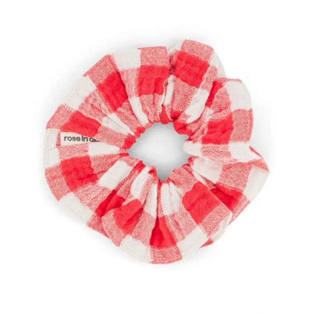 Chouchou Vichy Rouge - Accessoire Tendance Rose in April
