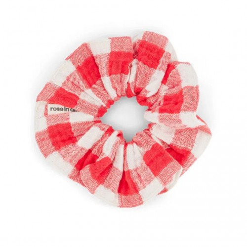 Chouchou Vichy Rouge - Accessoire Tendance Rose in April