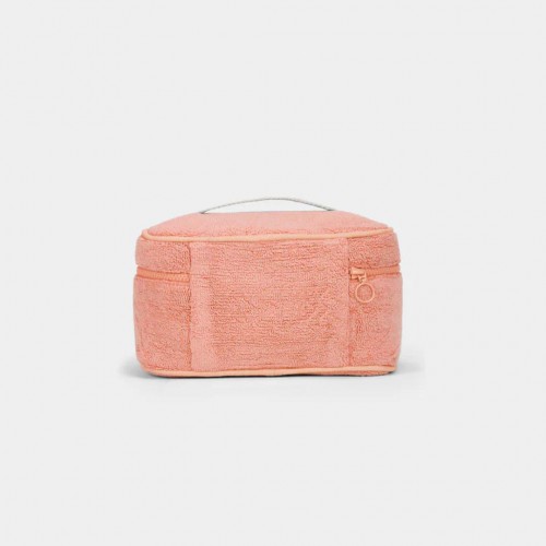 Hindbag - Vanity Gaspard Éponge Rose Corail en coton bio Hindbag - Vanity Gaspard Éponge Rose Corail en coton bio