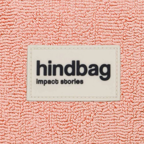 Hindbag - Vanity Gaspard Éponge Rose Corail en coton bio Hindbag - Vanity Gaspard Éponge Rose Corail en coton bio
