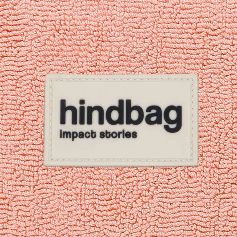 Hindbag - Vanity Gaspard Éponge Rose Corail en coton bio Voir la slide Hindbag - Vanity Gaspard Éponge Rose Corail en coton bio