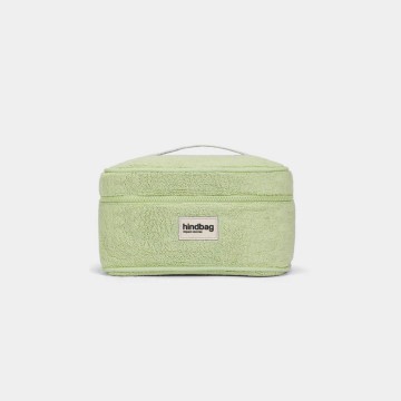 Hindbag - Vanity Gaspard Éponge Vert Amande en coton bio