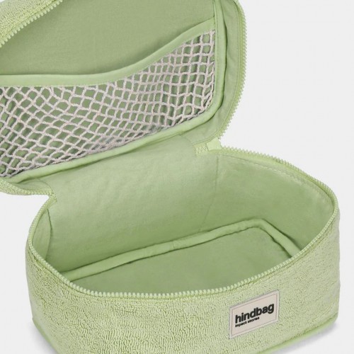 Hindbag - Vanity Gaspard Éponge Vert Amande en coton bio Hindbag - Vanity Gaspard Éponge Vert Amande en coton bio