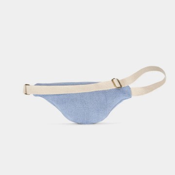 Hindbag - Sac Banane Olivia Éponge Bleu en coton bio