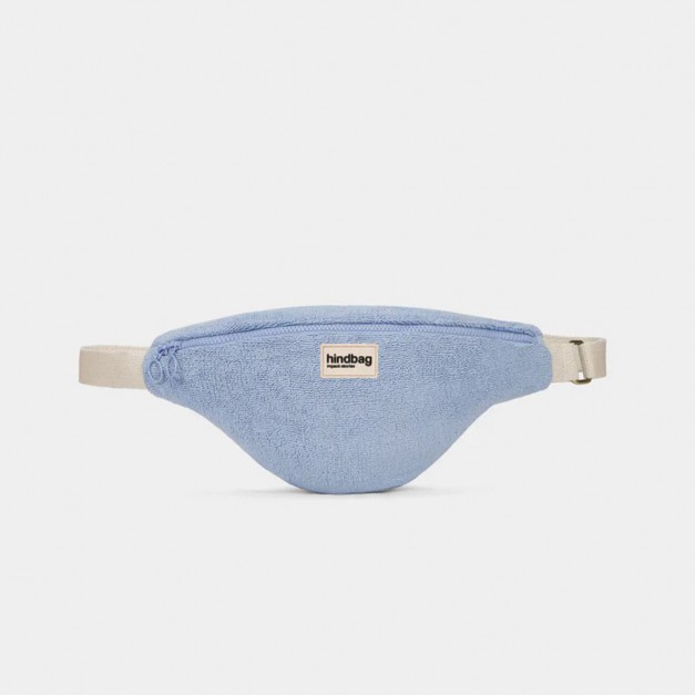 Hindbag - Sac Banane Olivia Éponge Bleu en coton bio
