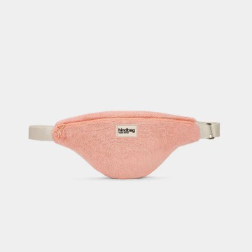 Hindbag - Sac Banane Olivia Éponge Rose Corail en coton bio