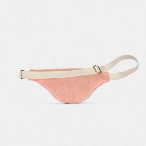 Hindbag - Sac Banane Olivia Éponge Rose Corail en coton bio Hindbag - Sac Banane Olivia Éponge Rose Corail en coton bio