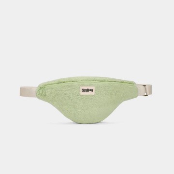 Hindbag - Sac Banane Olivia Éponge Vert Amande en coton bio