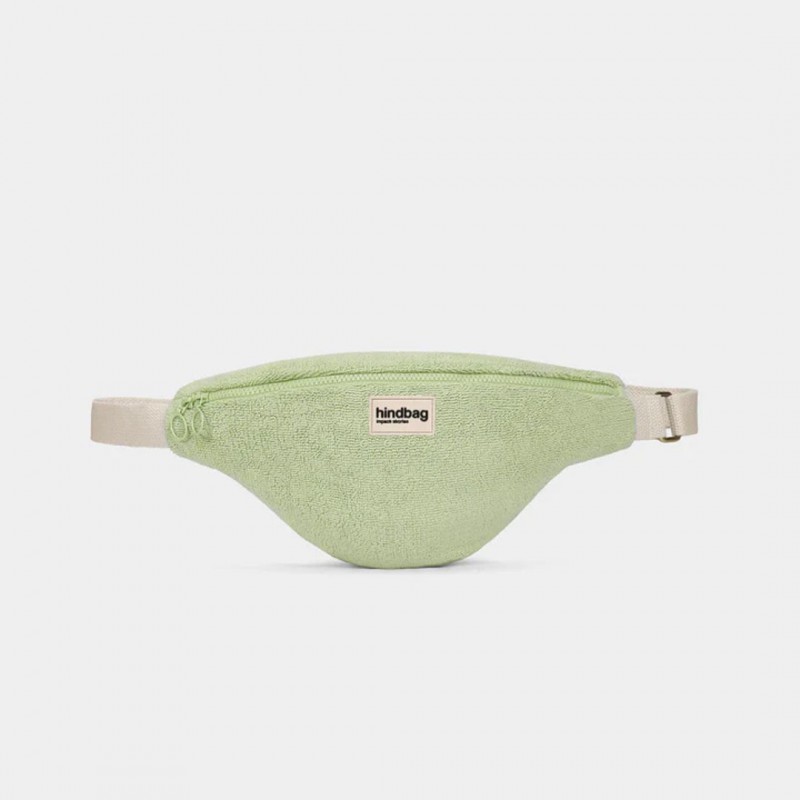 Hindbag - Sac Banane Olivia Éponge Vert Amande en coton bio Voir la slide Hindbag - Sac Banane Olivia Éponge Vert Amande en coton bio