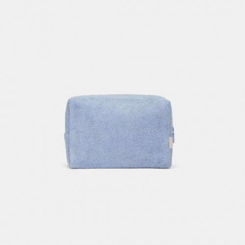Hindbag - Trousse Léon Éponge Bleu en coton bio Hindbag - Trousse Léon Éponge Bleu en coton bio