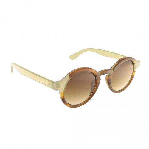 Charly Therapy - Lunettes solaires couleur beige caramel à monture ronde recyclée - Belmont luma Charly Therapy - Lunettes solaires couleur beige caramel à monture ronde recyclée - Belmont luma