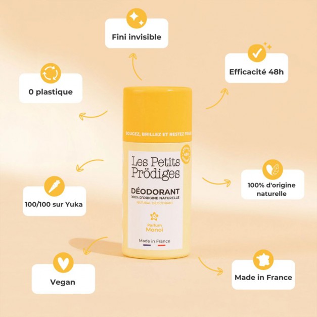Déodorant naturel Monoï – Les Petits Prödiges | Sans aluminium