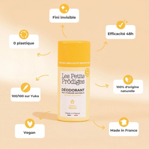 Déodorant naturel Monoï – Les Petits Prödiges | Sans aluminium Déodorant naturel Monoï – Les Petits Prödiges | Sans aluminium