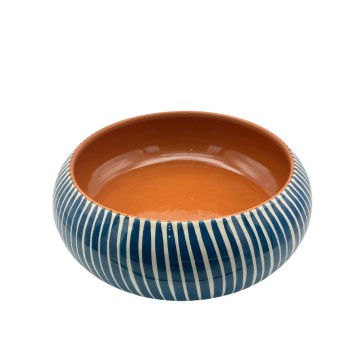 Plat à salade céramique bleu denim - A Loja de Ceramica