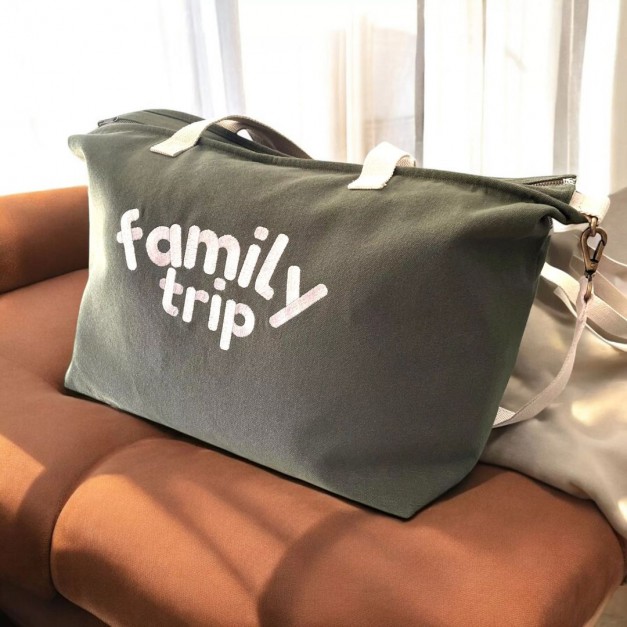 Sac Week-End Family Trip – Coton bio GOTS – Grand format pratique & solidaire