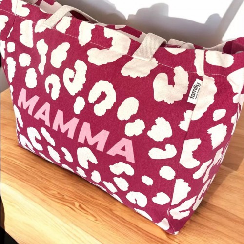 Cabas Family Impact Stories – Mamma – Motif Fleurs – Coton bio GOTS – 48x40x24 cm Cabas Family Impact Stories – Mamma – Motif Fleurs – Coton bio GOTS – 48x40x24 cm