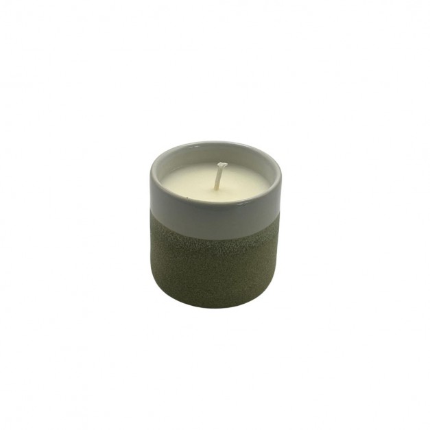 Bougie Céramique Monoï 100g - Cire Végétale Écologique - Maison Évidence