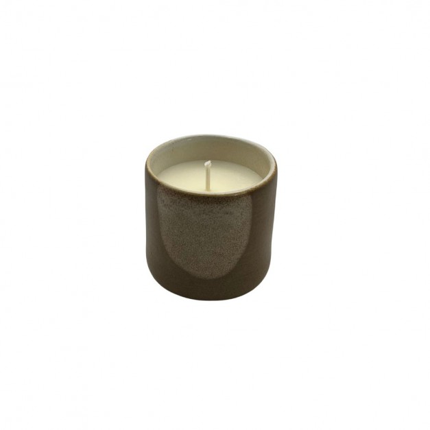 Bougie Céramique Monoï 100g - Cire Végétale Écologique - Maison Évidence