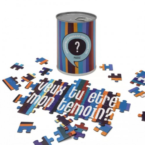 Puzzle à message Veux-tu être mon témoin? - BWAT Puzzle à message Veux-tu être mon témoin? - BWAT