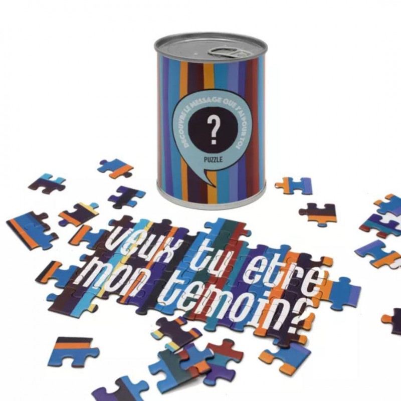 Puzzle à message Veux-tu être mon témoin? - BWAT Voir la slide Puzzle à message Veux-tu être mon témoin? - BWAT