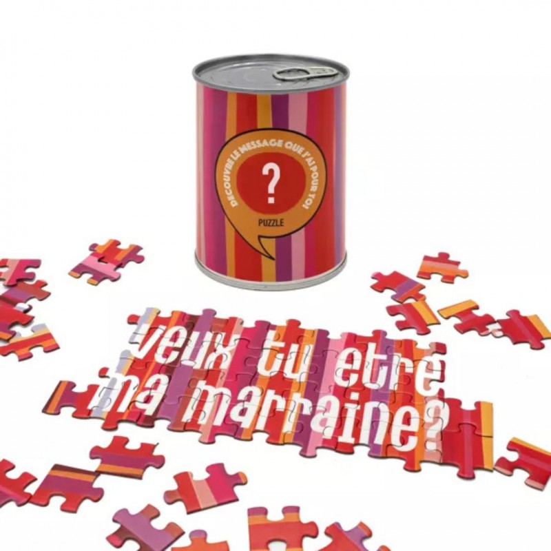 Puzzle à message Veux-tu être ma marraine? - BWAT Voir la slide Puzzle à message Veux-tu être ma marraine? - BWAT
