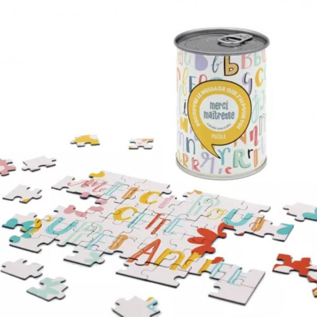Puzzle à message Merci maîtresse - BWAT