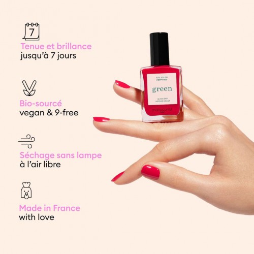 Manucurist - Vernis Green Sunset bio-sourcé et vegan Manucurist - Vernis Green Sunset bio-sourcé et vegan
