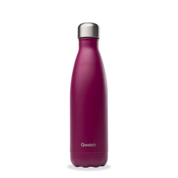 Gourde isotherme Mandarine 500 ml - 12h chaud / 24h froid - Qwetch