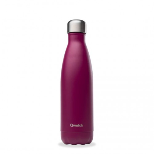 Gourde isotherme Mandarine 500 ml - 12h chaud / 24h froid - Qwetch