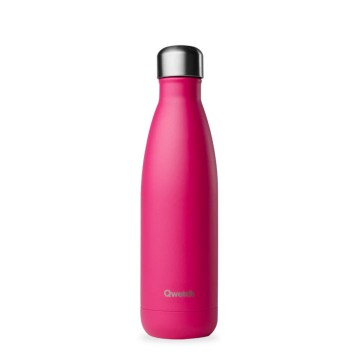 Gourde isotherme Mandarine 500 ml - 12h chaud / 24h froid - Qwetch