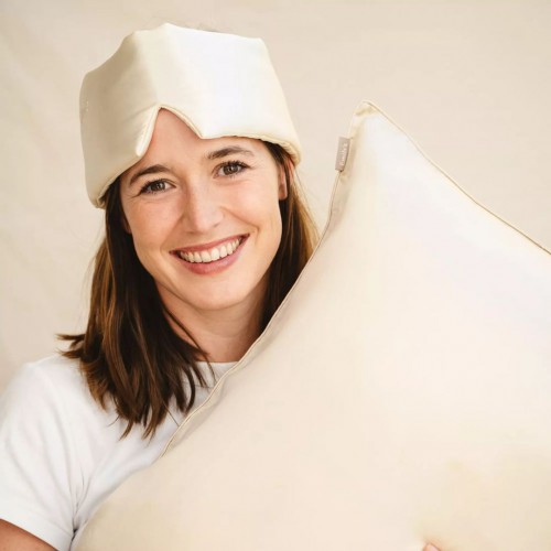 Masque de sommeil en soie – Confort & élégance