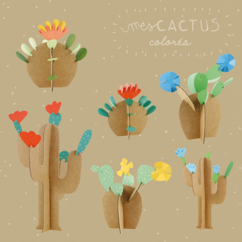 Pirouette Cacahouète Kit créatif Mes cactus colorés Voir la slide Pirouette Cacahouète Kit créatif Mes cactus colorés