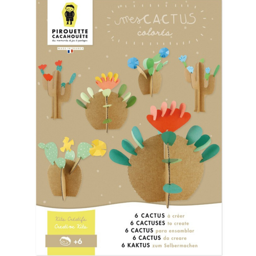 Pirouette Cacahouète Kit créatif Mes cactus colorés Pirouette Cacahouète Kit créatif Mes cactus colorés