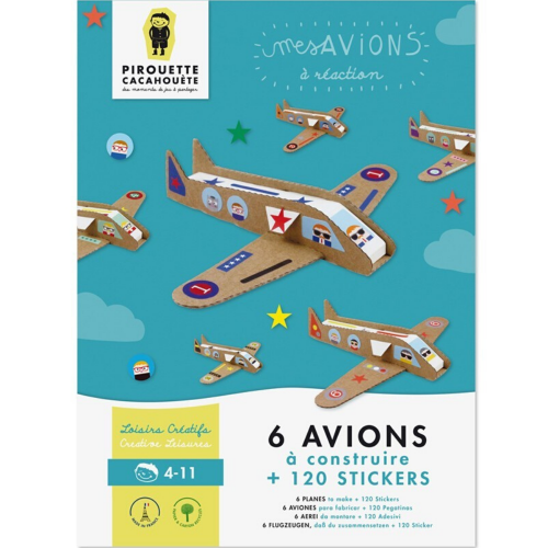 Pirouette Cacahouète Kit créatif Avions à réaction Pirouette Cacahouète Kit créatif Avions à réaction
