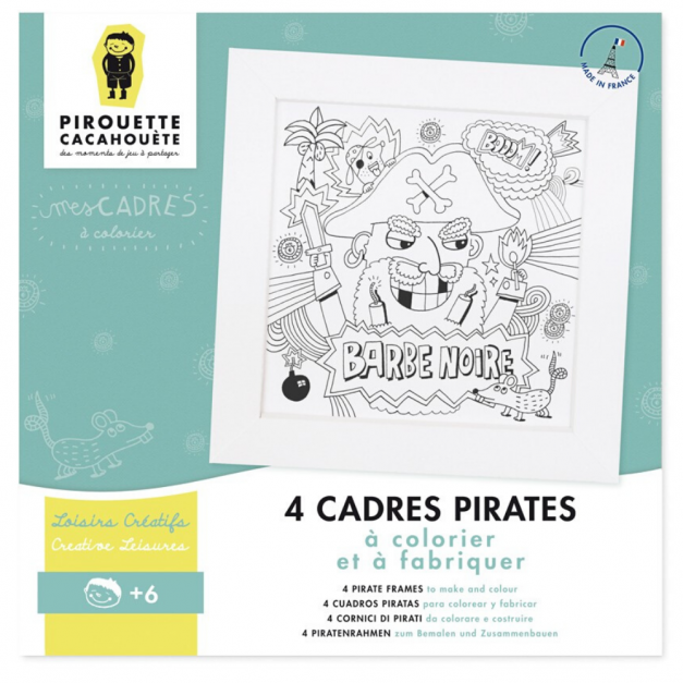 Pirouette Cacahouète Kit créatif Pirates à colorier