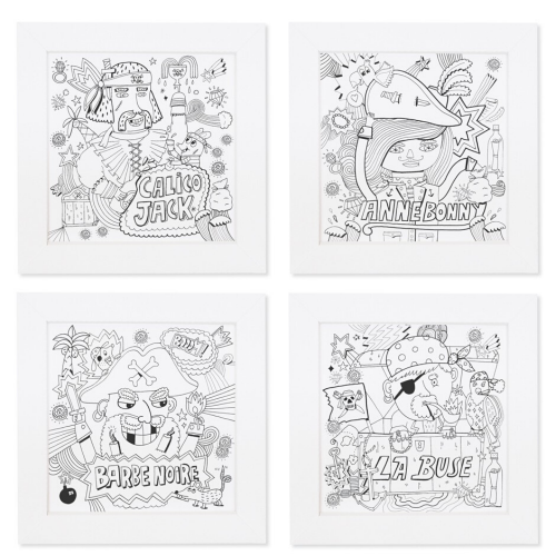 Pirouette Cacahouète Kit créatif Pirates à colorier Pirouette Cacahouète Kit créatif Pirates à colorier