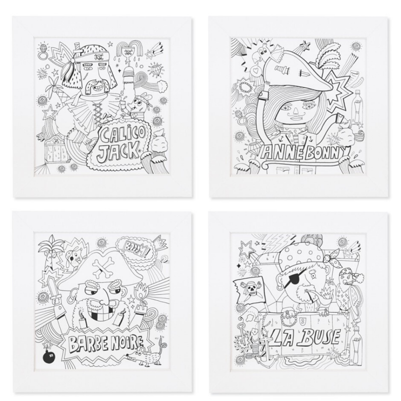 Pirouette Cacahouète Kit créatif Pirates à colorier Voir la slide Pirouette Cacahouète Kit créatif Pirates à colorier