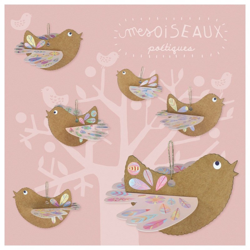 Pirouette Cacahouète Kit créatif Mes oiseaux poétiques Voir la slide Pirouette Cacahouète Kit créatif Mes oiseaux poétiques