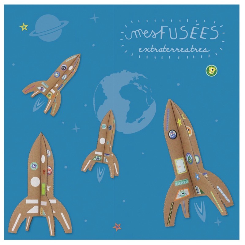 Pirouette Cacahouète Kit créatif Mes fusées extraterrestres Voir la slide Pirouette Cacahouète Kit créatif Mes fusées extraterrestres