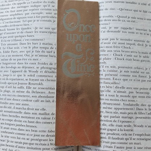 Marque-page en cuir Once upon a time Marque-page en cuir Once upon a time