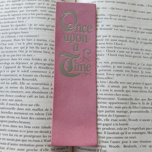 Marque-page en cuir Once upon a time Marque-page en cuir Once upon a time